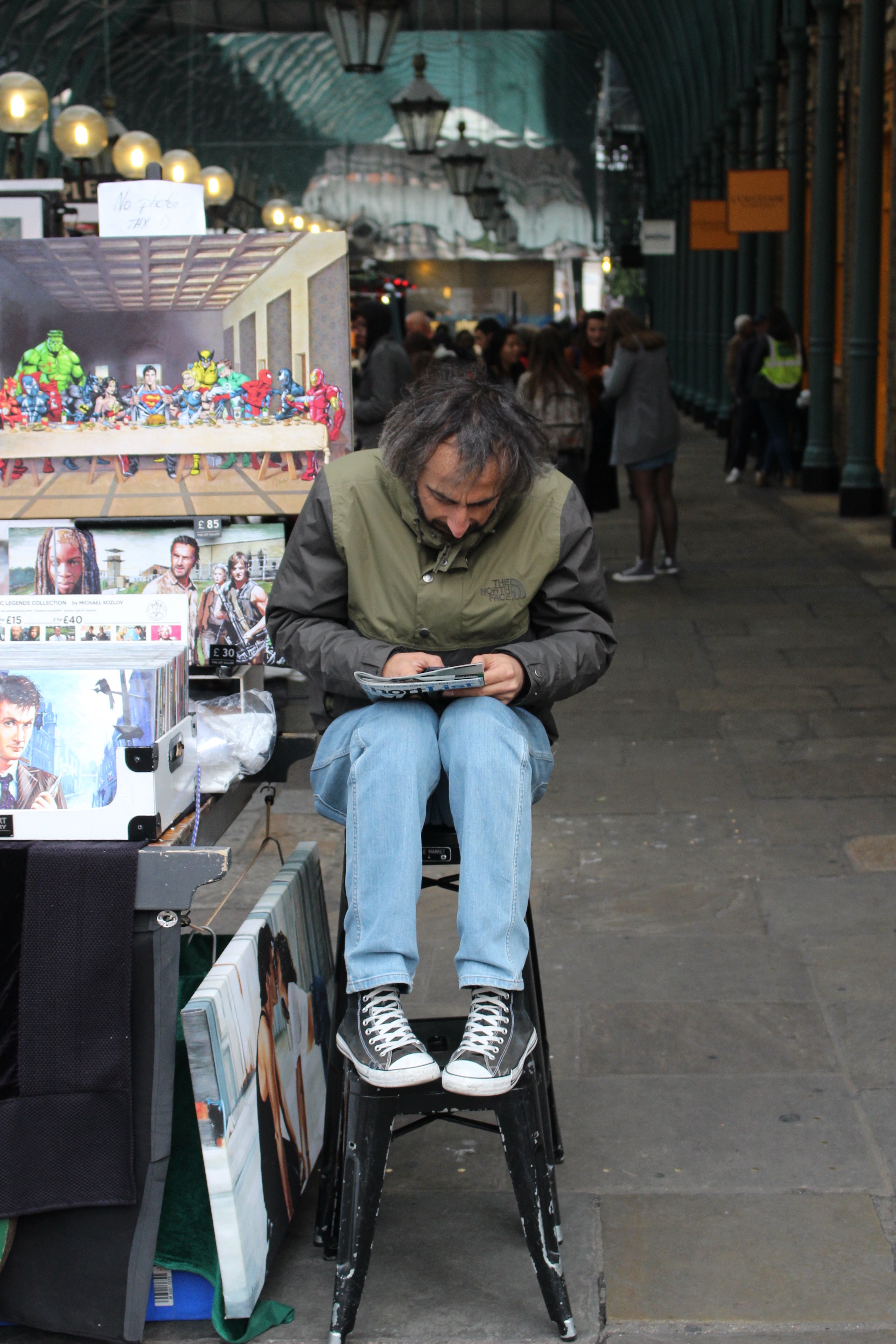 Man on stool- Lauryn